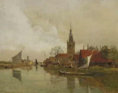 La Schie A Overschie Dans La Municipalite De Rotterdam