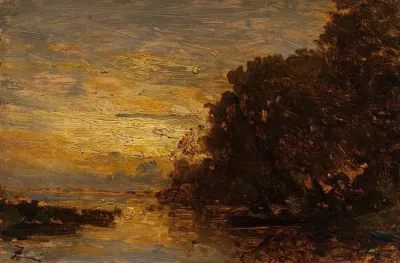 La Seine A Billancourt Coucher De Soleil