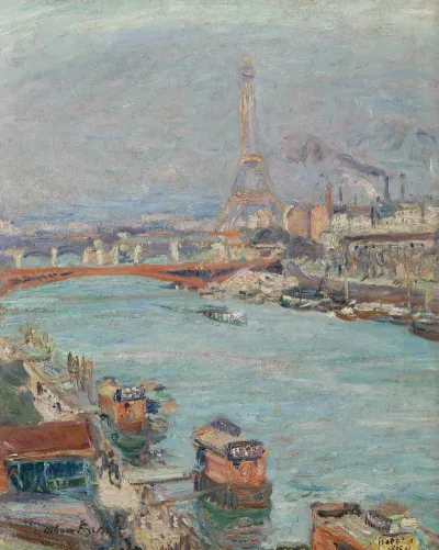 La Seine A Paris La Tour Eiffel Le Jour
