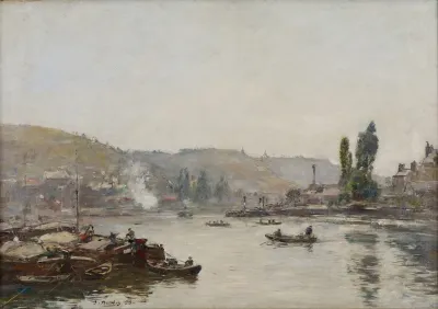 La Seine A Rouen The Seine At Rouen
