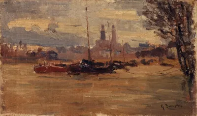La Seine Au Pont Des Invalides Inondations De 1910