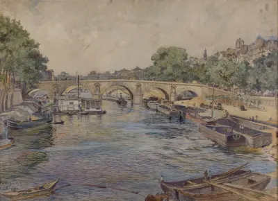 La Seine Au Pont Marie En 1899 1er Arrondissement