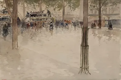 La Station Domnibus De Lavenue Des Gobelins 5eme Arrondissement Ou 13eme Arrondissement