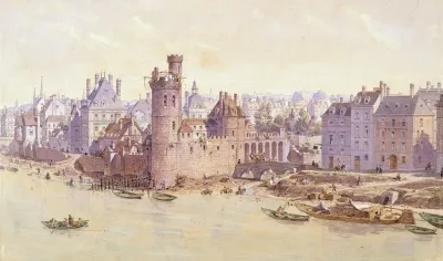 La Tour De Nesle Et Lhotel De Guenegaud Hotel De Nevers En 1650