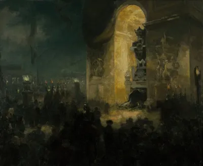 La Veillee Sous Larc De Triomphe