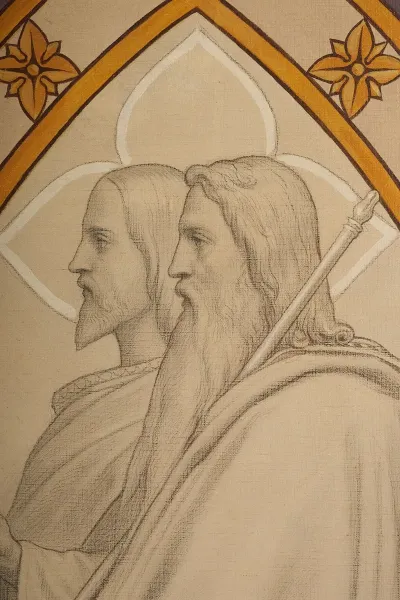 La Vierge Devant La Trinite