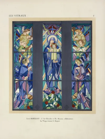 La Vierge Ecrasant Le Serpent A La Chapelle Du Christ Redempteur Eglise Du Village Francais