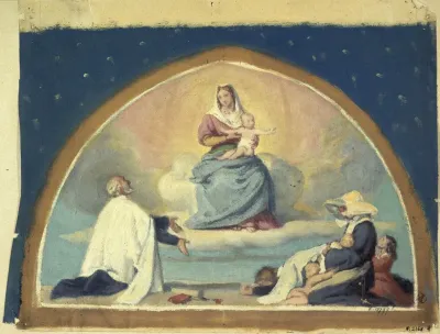 La Vierge Presentant Lenfant Jesus A Saint Vincent De Paul 2