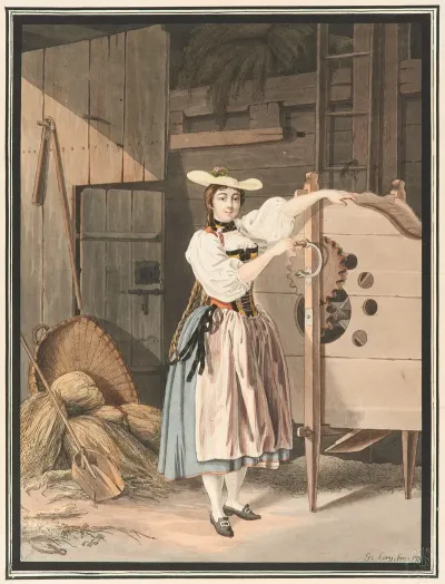 Laborieuse Campagnarde Du Canton De Berne