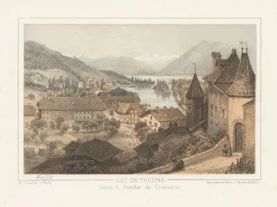 Lac De Thoune Depuis Le Pavillon Du Cimetiere