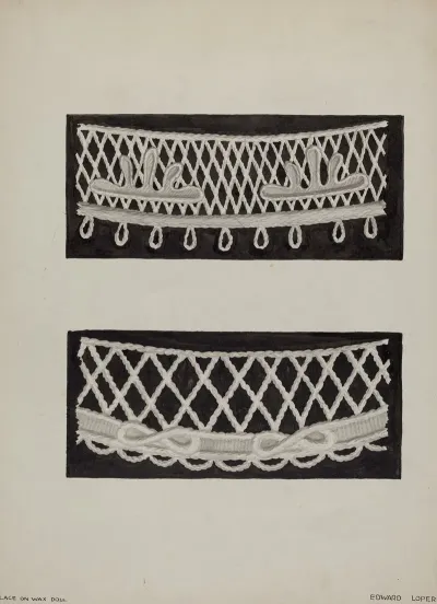 Lace On Wax Doll