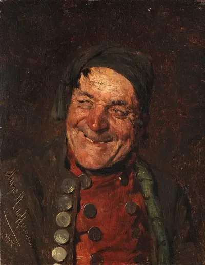 Lachender Bauer