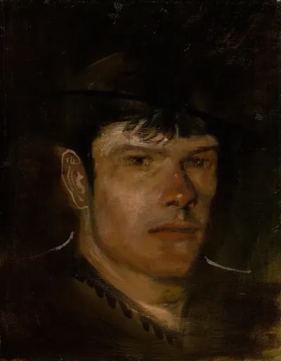 Lad With A Large Ear And A Small Hat