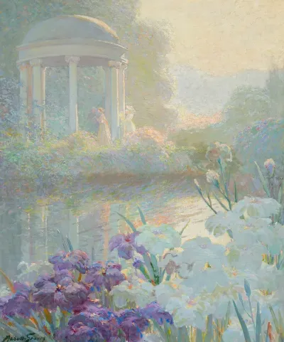 Ladies By A Gazebo
