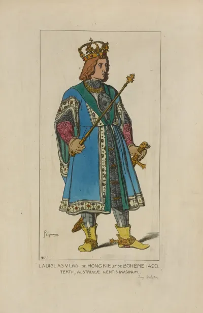 Ladislas Vi Roi De Hongrie Et De Boheme 1490 Tertii Augstriacae Gentis Imaginum
