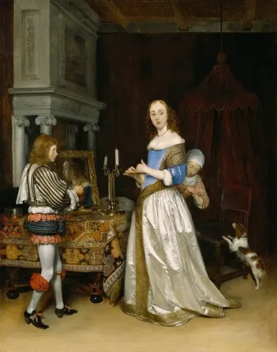 Lady At Her Toilette
