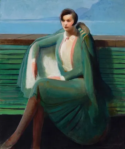 Lady In A Cloak Mrs Charles E Fern Bedaux