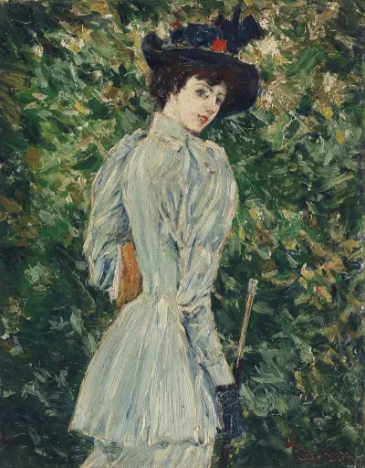 Lady In A Garden