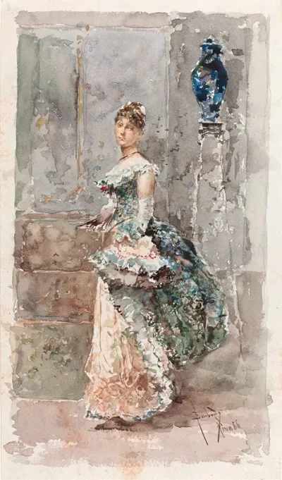 Lady In Formal Dress