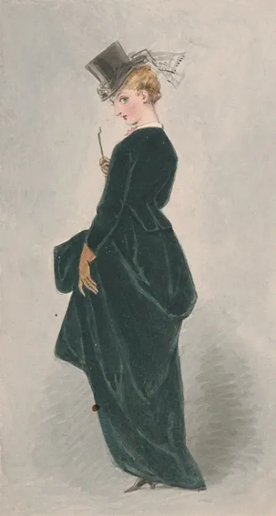 Lady In Green Dress