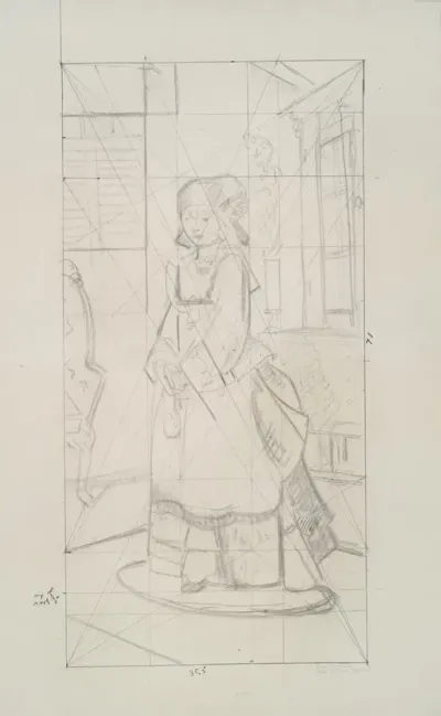 Lady Jean Study For Bellows Lady Jean