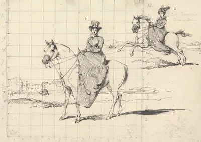 Lady Louisa Duncombe On Horseback