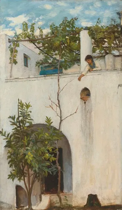 Lady On A Balcony Capri