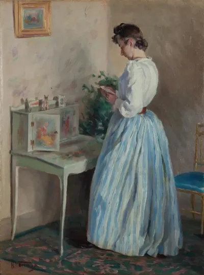 Lady Reading A Letter