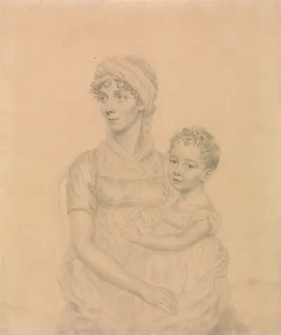 Lady Wigram With Her Infant Son William Pitt Wigram