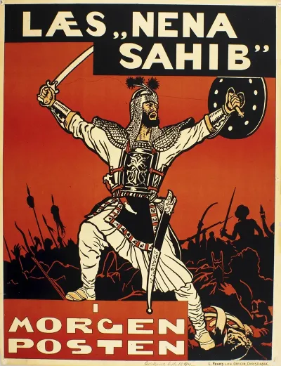Laes Nena Sahib I Morgenposten L Fehrs Lith Officin Christiania