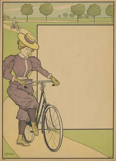 Lager Plakat Fur Fahrradwerbung