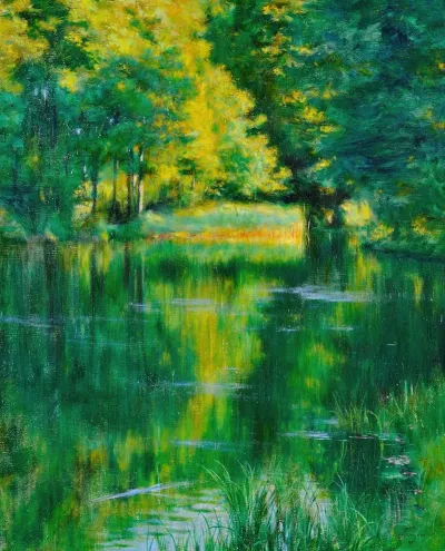 Lake In A Park