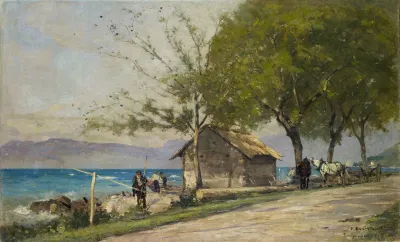 Lakeside Road In Tourronde On Lake Geneva