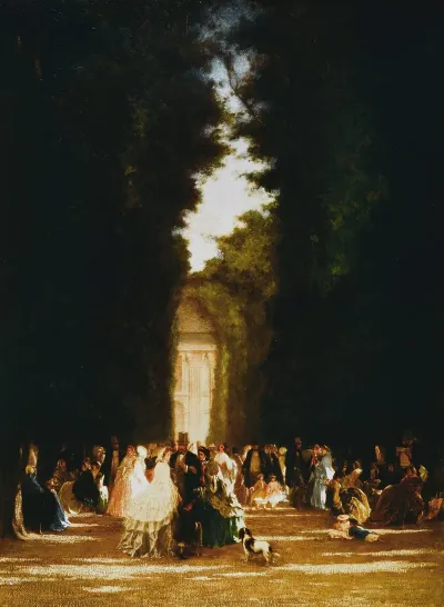 Lallee Des Feuillants Aux Tuileries Sous Le Second Empire