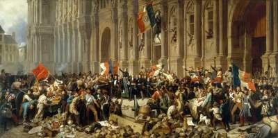 Lamartine Refusant Le Drapeau Rouge Devant Lhotel De Ville