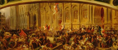 Lamartine Repoussant Le Drapeau Rouge A Lhotel De Ville Le 25 Fevrier 1848
