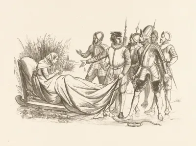 Lambert Melisz Flees With His Mother In A Sleigh Over The Ice To Hoorn 1574