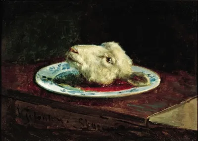 Lambs Head On A Plate