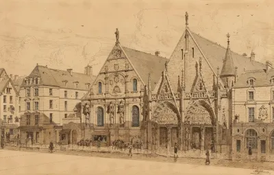 Lancien Hotel Dieu Entree Rue Du Marche Palu 1590