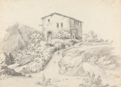 Landcape View Of A Watermill