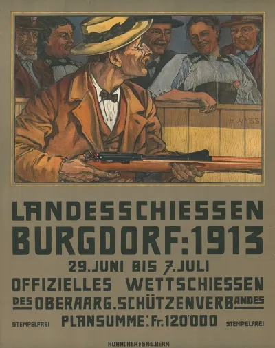 Landesschiessen Burgdorf 1913 Offizielles Wettschiessen Des Oberaargischen Schutzenverbandes