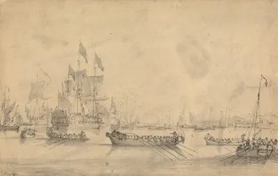 Landing Of William Of Orange At Tor Bay
