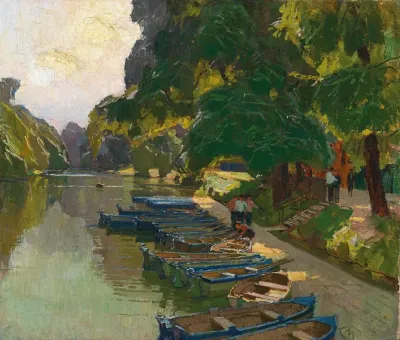 Landing Stage At Heustadlwasser Prater Vienna