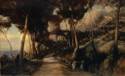 Landsape On Capri Called The Route Of Tiberius
