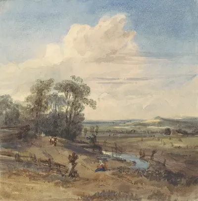 Landscape After Wynants In The Louvre