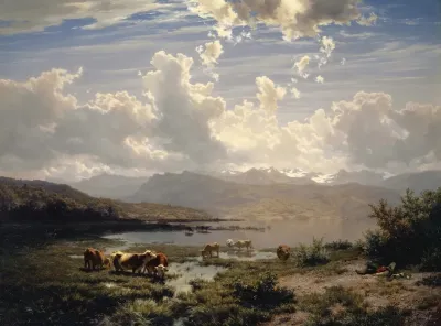 Landscape At Lake Of Lucerne