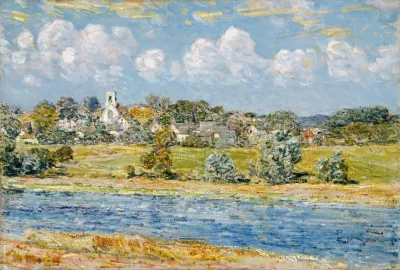 Landscape At Newfields New Hampshire