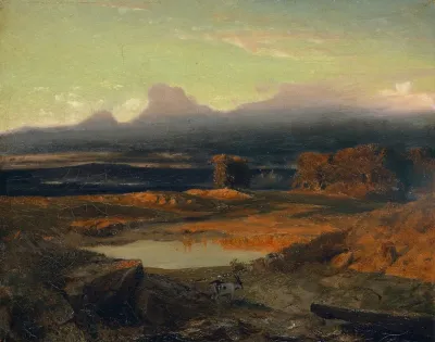 Landscape At Sunset 1849