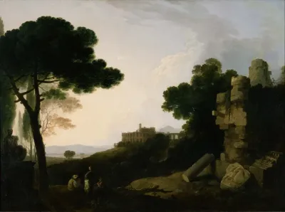Landscape Capriccio With Tomb Of The Horatii And Curiatii And The Villa Of Maecenas At Tivoli