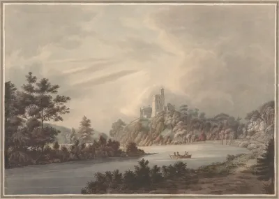 Landscape Castle By A River